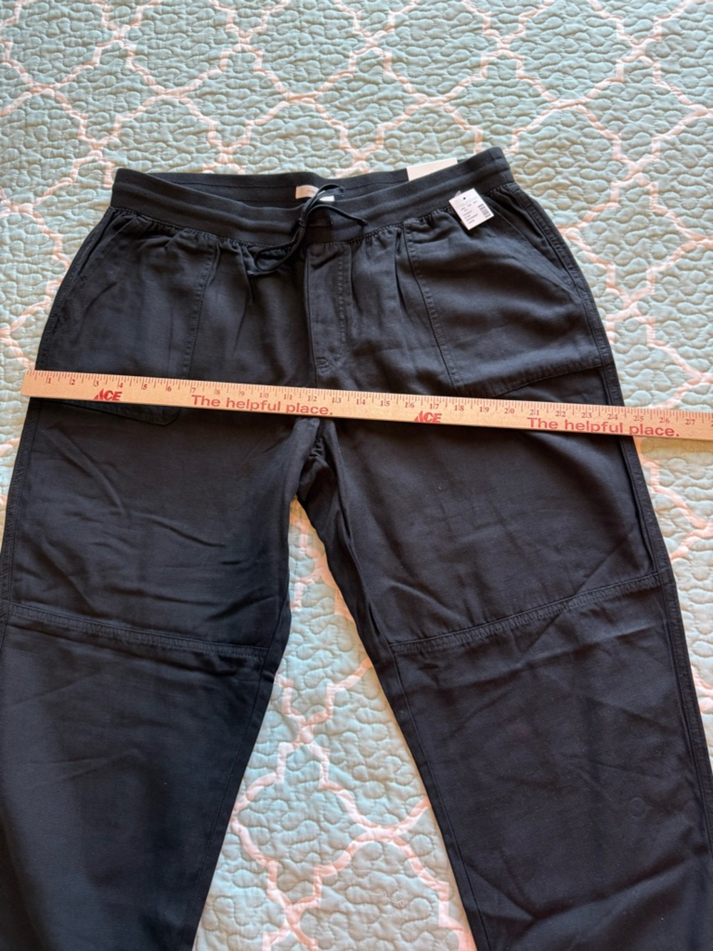 Maurices Weekender Pants 14W Black Pull On Capri Elastic Waist Lyocell Blend - Picture 5 of 9